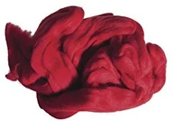 Akcesoria i części do maszyn do szycia - Rayher Rayher 5360018 czysta żywa wełna, czesana, worek 50 g, czerwony 53-600-18 - miniaturka - grafika 1