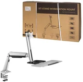 Uchwyty do telewizora - LogiLink Stelaż do monitorów stanowiskowych LogiLink BP0040 13-32\" max 8kg BP0040 - miniaturka - grafika 1