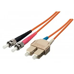 Equip Patchcord światłowodowy ST SC Singlemode Duplex OS2 5m,żółty 252335 252335 - Kable miedziane - miniaturka - grafika 2