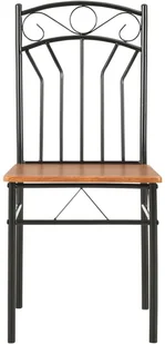 vidaXL Krzesła do jadalni, 6 szt., brązowe, MDF - Krzesła - miniaturka - grafika 3