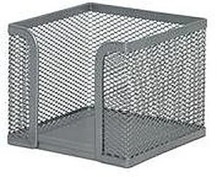 Q-CONNECT Pojemnik na karteczki Office Set, metalowy, srebrny KF00881 - Przyborniki na biurko - miniaturka - grafika 3