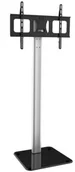 Uchwyty do telewizora - Techly Stojak podłogowy LCD/LED 32-70cali regulowany czarny - miniaturka - grafika 1