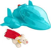 Figurki dla dzieci - Fisher Price Mattel DC League of Super Pets Pojazd-wyrzutnia Krypto HGL18 HGL18 - miniaturka - grafika 1