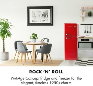 Lodówka Klarstein Audrey Czerwony - Lodówki - miniaturka - grafika 2