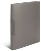 Teczki i skoroszyty - Herma HERMA 19184 pierścieniowy folderu DIN A4 z tworzywa sztucznego, wąski, 25 MM, 2 pierścienie i metalowa konstrukcja powleczona jest gumowym wykończeniem, przezroczysty/szary, 1 sztuki 19184 - miniaturka - grafika 1