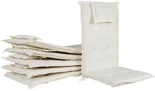 Beliani Zestaw 2 poduszek na krzesła ogrodowe kremowy TOSCANA - Poduszki ogrodowe - miniaturka - grafika 7