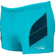 Pływanie - Aqua Speed Szorty kąpielowe chłopcy strój kąpielowy z nogawki wygodna i elastyczna odporny na działanie chloru i promieni UV # asandy, szary, 134 cm - miniaturka - grafika 1