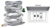 Inne akcesoria audio-wideo - Vision Vision TC3-3MHUBPACK zestaw modułów w puszce podwójnej z odchylaną klapką kable 3m TC3-3MHUBPACK - miniaturka - grafika 1