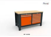 Stoły warsztatowe - Malow Stół narzędziowy ST 14/05 "DWÓJKA" do warsztatu metalowy na klucz ST14/05 - miniaturka - grafika 1