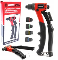 Nitownice - PROFI Nitownica Ręczna 2,4-4,8MM 4 Końcówki 220MM - miniaturka - grafika 1