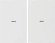 Systemy inteligentnych domów - Berker Hager Hager KNX easy K.1/K.5 biały Klawisz z soczewką do modułu przycisku 2-krotnego B_80960379 - miniaturka - grafika 1