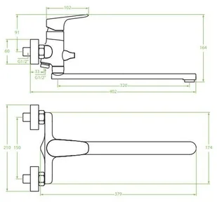 Laveo Rondo  BLX 01FD - Baterie wannowe i prysznicowe - miniaturka - grafika 4