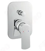 Baterie podtynkowe - Ferro Alba VerdeLine bateria natryskowa podtynkowa chrom BLB7PVL BLB7PVL - miniaturka - grafika 1