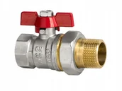 Zawory i kraniki - Zawór kulowy z dławicą 1/2 ze śrubunkiem - miniaturka - grafika 1