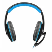 Słuchawki - Natec Fury Nighthawk LED czarno-niebieskie (NFU-0864) - miniaturka - grafika 1