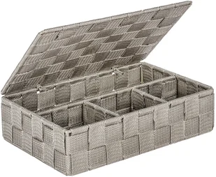 Wenko Organizer z pokrywką ADRIA TAUPE pojemnik łazienkowy B06XS7DNSN - Pojemniki łazienkowe - miniaturka - grafika 2