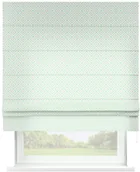 Rolety - Dekoria Roleta rzymska Padva szaro miętowe romby na białym tle 50 x 60cm Wyprzedaż do - miniaturka - grafika 1