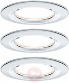 Oprawy, klosze i abażury - Paulmann 3 szt.spot Nova Coin okrągły, chrom - miniaturka - grafika 1