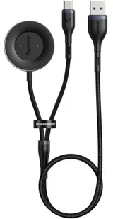 Baseus 2w1 kabel USB - USB Typ C 40 W / ładowarka bezprzewodowa Huawei / Honor watch 1,5 m 5 A czarno-szary (CA1T2-G1) - Czarno-szary CA1T2-G1 - Kable USB Baseus 2w1 kabel USB - USB Typ C 40 W / ładowarka bezprzewodowa Huawei / Honor watch 1,5 m 5 A czarno-szary (CA1T2-G1) - Czarno-szary CA1T2-G1 - Kable USB - miniaturka - grafika 2