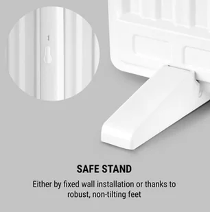 OneConcept OneConcept Wallander grzejnik olejowy 1000W termostat ultrapłaski biały HTR2-Wallander1000WH - Ogrzewanie przenośne - miniaturka - grafika 3