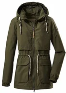 Kurtki i kamizelki sportowe damskie - G.I.G.A. DX G.I.G.A. DX Damska kurtka funkcyjna Jamil Wmn Jckt D / przejściowa kurtka z odpinanym kapturem zielony ciemnooliwkowy 46 36763-000 - miniaturka - grafika 1