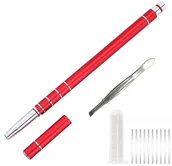 Brzytwy fryzjerskie - Gepard Brzytwa Razor Ołówek Czerwony Fryzjer Konturowania Włosów R-PEN-05-R - miniaturka - grafika 1