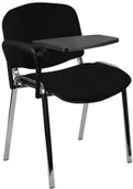 Fotele i krzesła biurowe - Nowy Styl Krzesło konferencyjne stelaż chrom z pulpitem ISO - miniaturka - grafika 1