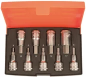 Klucze i nasadki - BAHCO zestaw nasadek z końcówkami imbus, 1/2", 4-17mm, 9 szt. [S9HEX] - miniaturka - grafika 1