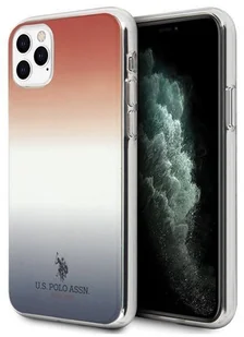 U.S. Polo Assn. Gradient Pattern Collection etui na iPhone 11 Pro Max czerwono-niebieskie USP000030 - Etui i futerały do telefonów - miniaturka - grafika 2