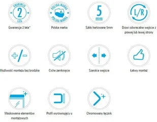 Deante Zoom KDZ011D KDZ 011D - Ścianki i drzwi prysznicowe - miniaturka - grafika 5
