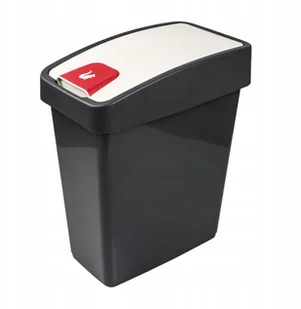 Keeeper Kosz na śmieci z naciskaną pokrywą 45l grafitowy 060700297 - Kosze na bieliznę - miniaturka - grafika 2