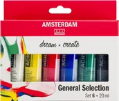 Farby i media malarskie - Amsterdam Amsterdam Standard Series Acrylics Set 6 x 20 ml - miniaturka - grafika 1