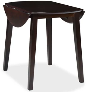 vidaXL Stół jadalniany ze składanym blatem, okrągły, MDF, brąz - Stoły - miniaturka - grafika 3