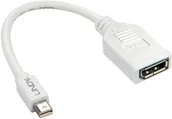 Złącza, przejściówki, adaptery - Lindy 41021 Adapter konwerter przejsciówka) Mini DisplayPort DisplayPort wtyk-gniazdo) LY-41021 - miniaturka - grafika 1
