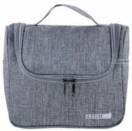 Kosmetyczki, organizery i kuferki - INTER-VION Podróżna, rozkładana kosmetyczka - 498 688 - SZARA - miniaturka - grafika 1