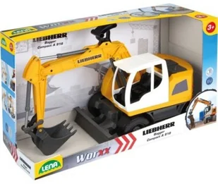 Lena Worxx Koparka Liebherr 48 cm w pudełku 4611 - Samochody i pojazdy dla dzieci - miniaturka - grafika 2