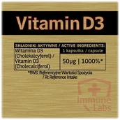 Witaminy i minerały dla sportowców - Immune-Labs Witamina D3 250 kapsułek - miniaturka - grafika 1