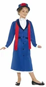 Stroje karnawałowe - Smiffys wiktoria elektroniczna niania  kostium dziecięcy, niebieski 45625M - miniaturka - grafika 1