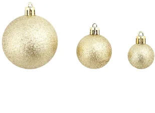 vidaXL Zestaw bombek, 100 elementów, złoty vidaXL - Bombki - miniaturka - grafika 7