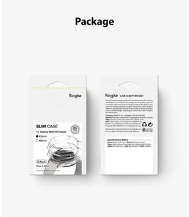 Ringke Etui nakładka Ringke Slim 2-pack do Samsung Galaxy Watch 4 Classic 42 mm Clear EC57971RS - Akcesoria do smartwatchy - miniaturka - grafika 9