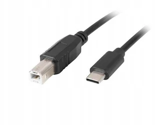 3M Lanberg KABEL USB-C -> USB-B M/M 2.0 FERRYT CZARNY CA-USBA-14CC-0030-BK CA-USBA-14CC-0030-BK - Kable USB - miniaturka - grafika 3