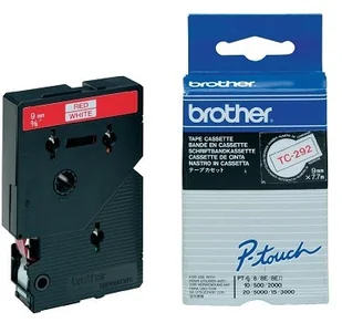 Brother Oryginał Taśma do etykietowania 9 mm x 7 7m TC292 - Taśmy do drukarek barwiące - miniaturka - grafika 4