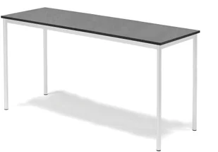 AJ Produkty Stół SONITUS, 1800x700x900 mm, linoleum ciemnoszary, biały - Meble do szkół i przedszkoli AJ Produkty Stół SONITUS, 1800x700x900 mm, linoleum ciemnoszary, biały - Meble do szkół i przedszkoli - miniaturka - grafika 1