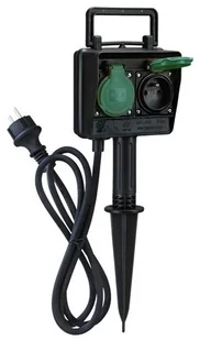 Solight Solight PG01 - Zewnętrzny słupek ogrodowy z gniazdkami IP44 + kabel gumowy 1,5 m - Lampy ogrodowe Solight Solight PG01 - Zewnętrzny słupek ogrodowy z gniazdkami IP44 + kabel gumowy 1,5 m - Lampy ogrodowe - miniaturka - grafika 1