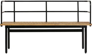 vidaXL Ławka, 120x40x70 cm, lite drewno mango vidaXL - Ławki do przedpokoju - miniaturka - grafika 3