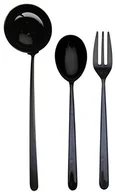 Zestawy sztućców - Mepra SPA Mepra 108722003 zestaw sztućców, wzornictwo Linea Oro NERO, 3 szt. 108722003 - miniaturka - grafika 1