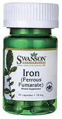 Witaminy i minerały dla sportowców - SWANSON IRON (Ferrous Fumarate) 18mg - 60caps. - miniaturka - grafika 1