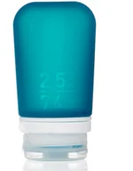 Butelki dla niemowląt - Humangear Podróżna silikonowa butelka na płyny Humangear GoToob+ M - teal HG3176-E - miniaturka - grafika 1