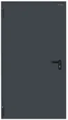 Drzwi zewnętrzne - Drzwi techniczne Technical 62.5 antracytowe 100 lewe otwierane do wewnątrz - miniaturka - grafika 1