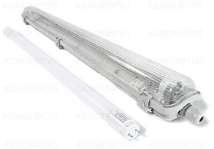 KOLORENO Zestaw 1X Oprawa Hermetyczna 1X60Cm + 1X Świetlówka Led 9W 4500K KPL-OH1 60-BN - Oprawy, klosze i abażury KOLORENO Zestaw 1X Oprawa Hermetyczna 1X60Cm + 1X Świetlówka Led 9W 4500K KPL-OH1 60-BN - Oprawy, klosze i abażury - miniaturka - grafika 1